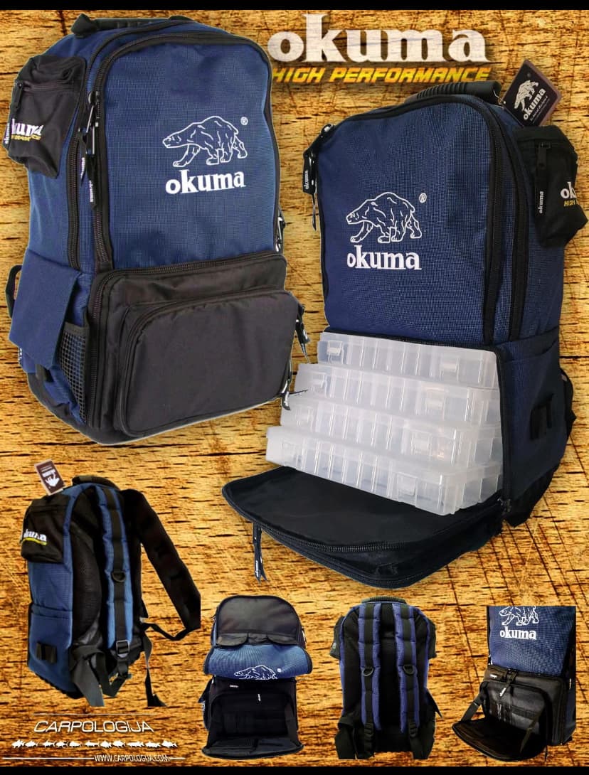 Okuma ranac visoke klase, sa kutijama, za ribolovce