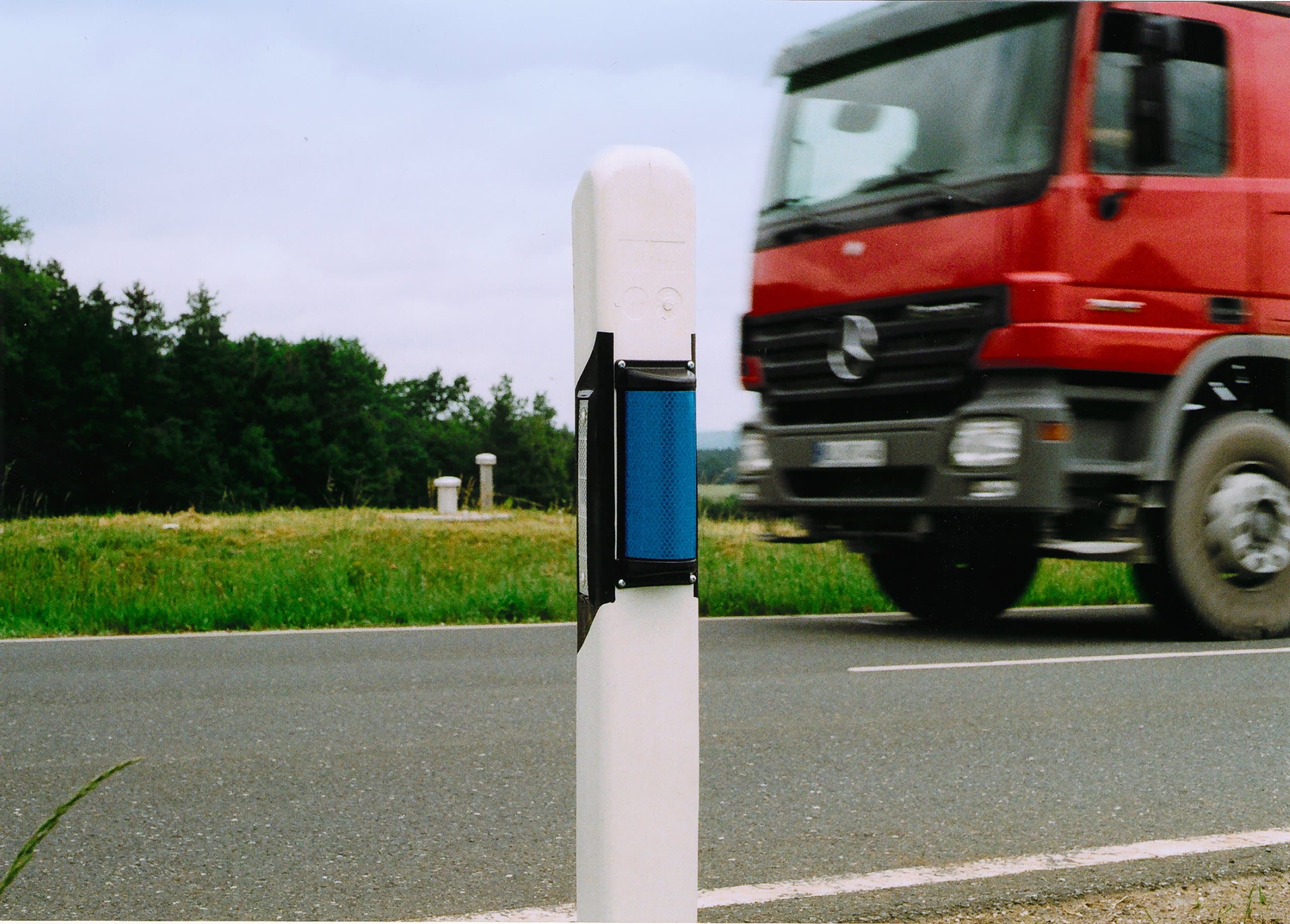 Halbkreisreflektor blau