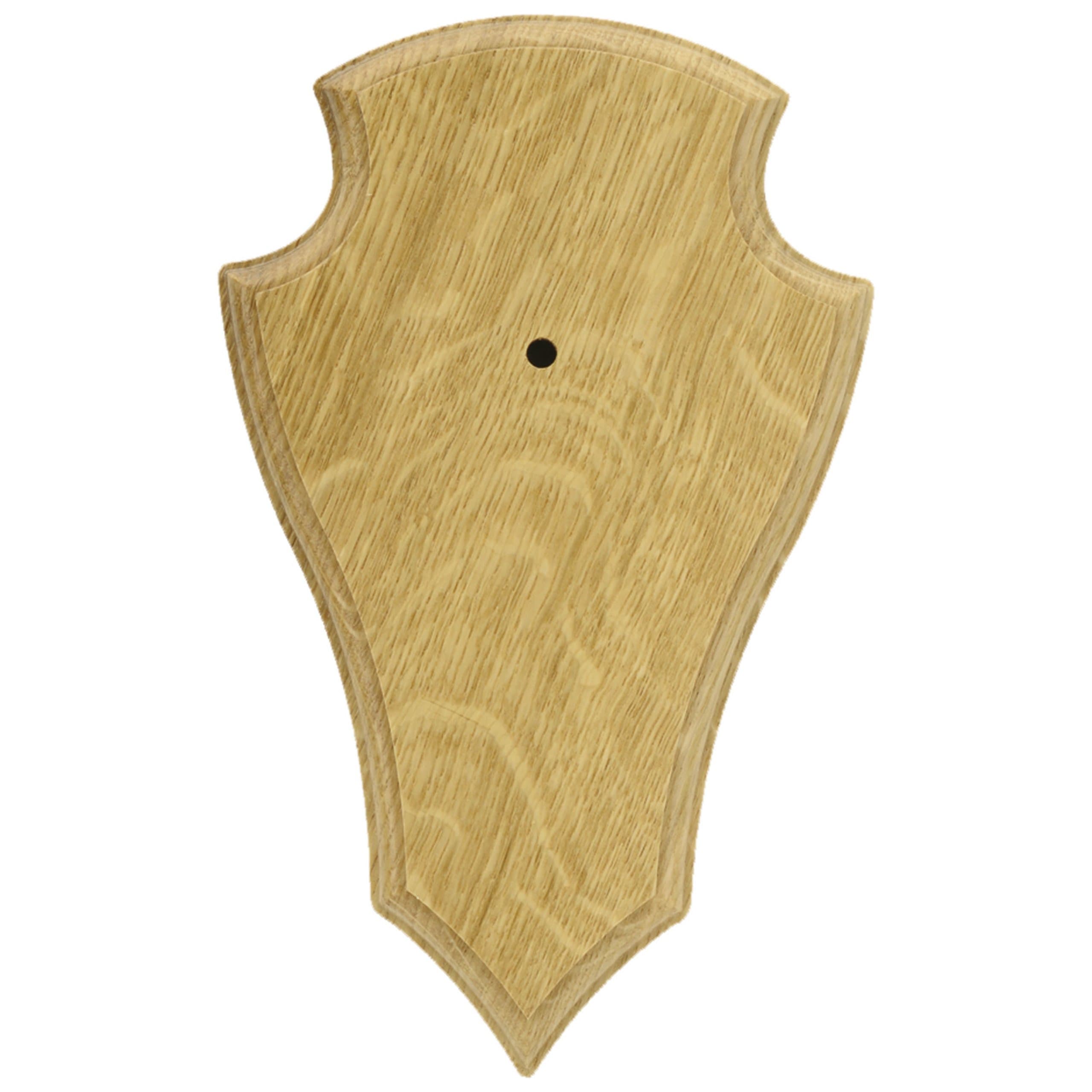 Gehörnbrettchen Rehbock Eiche hell