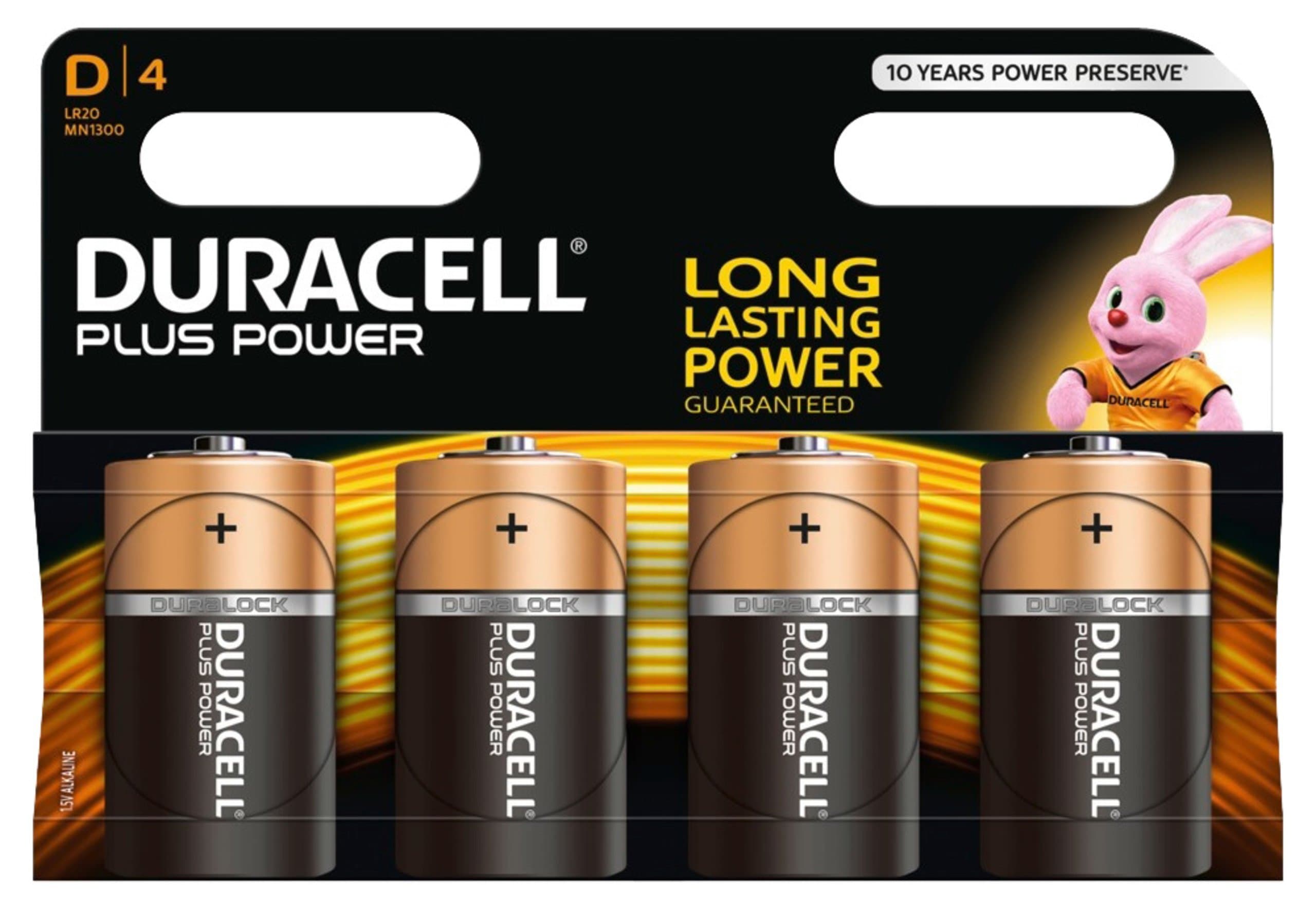 Duracell Batterien IEC, LR20 / MN1300 1,5 V