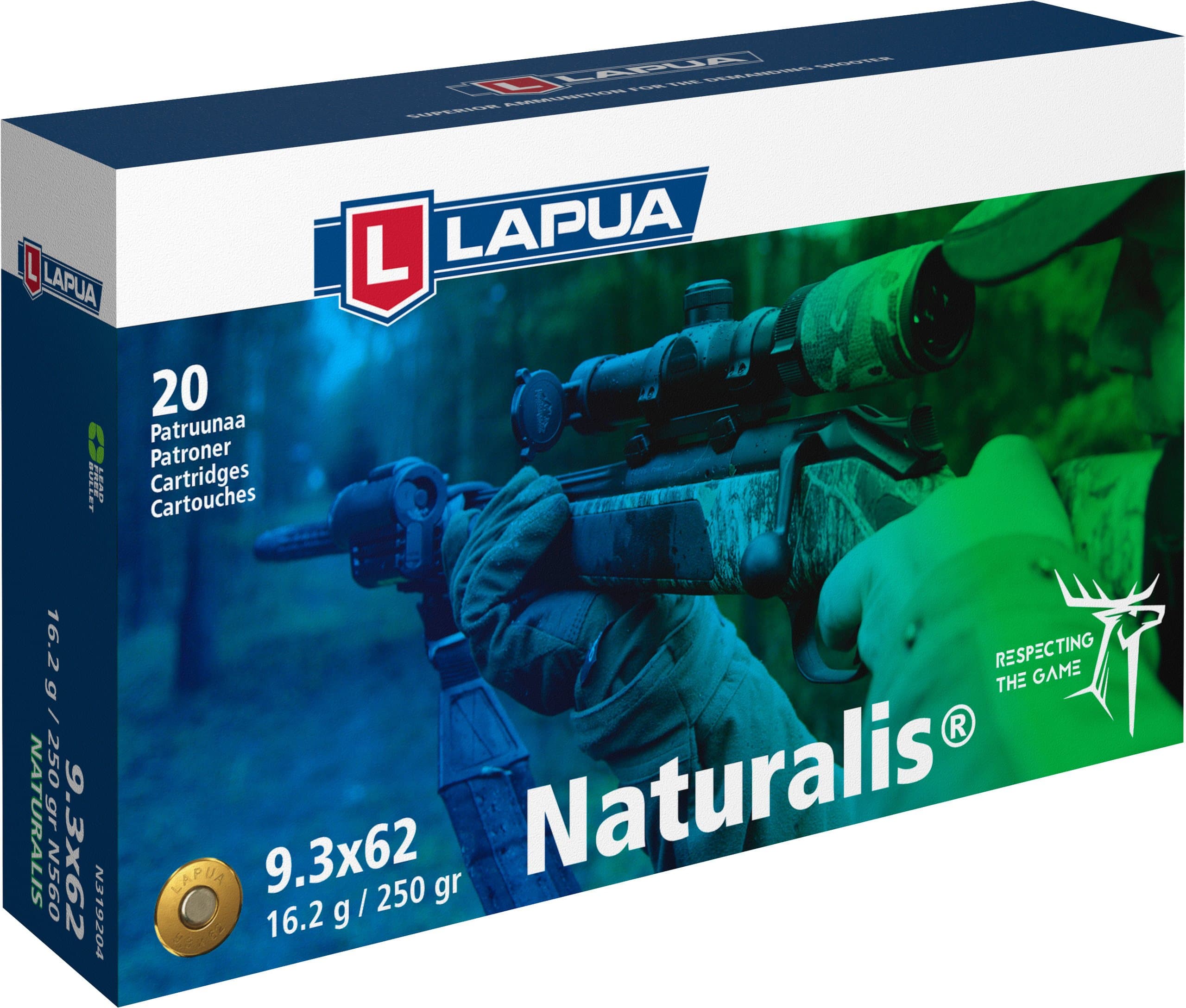 Lapua Büchsenpatronen Naturalis 9,3x62