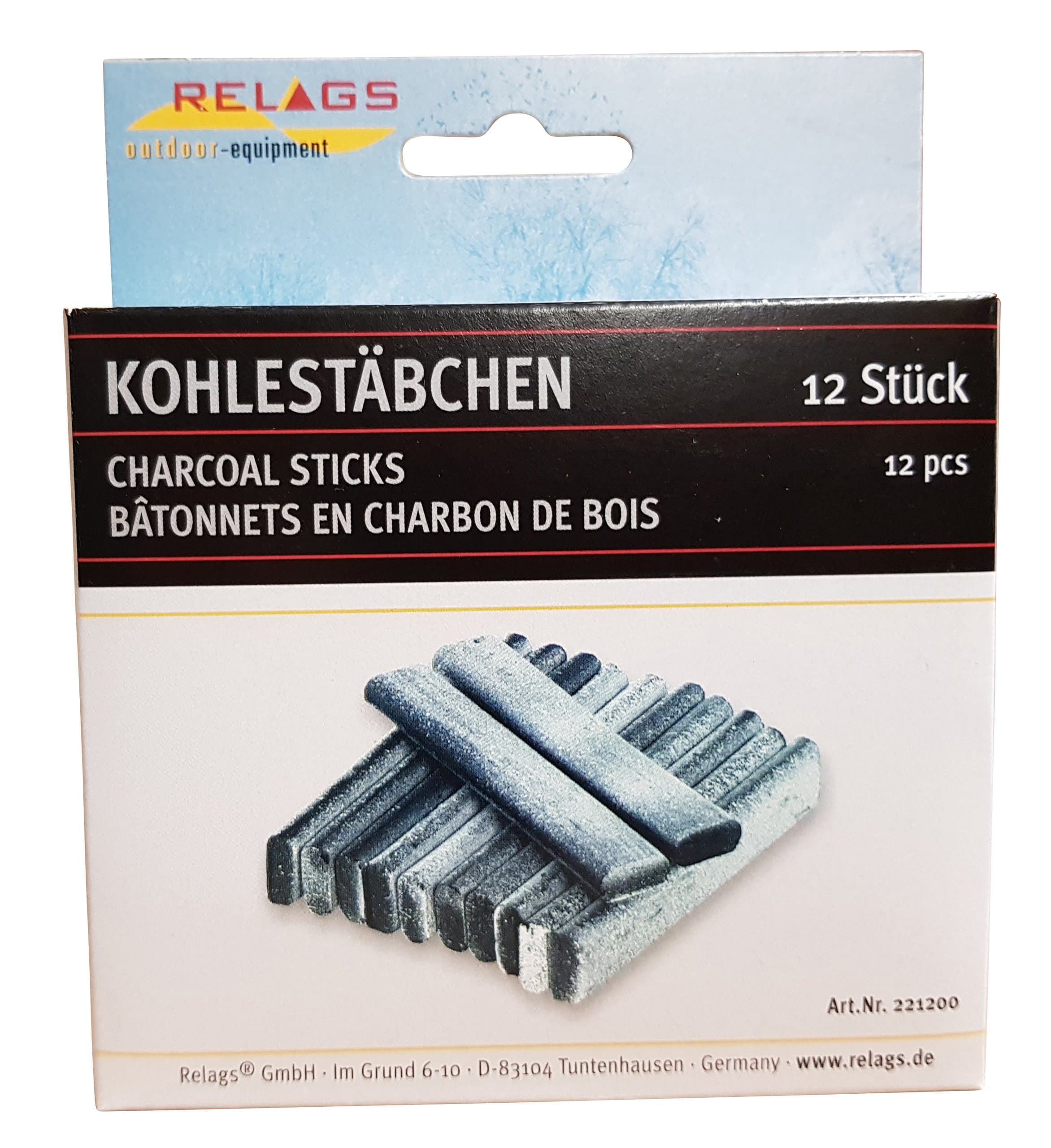 Holzkohlestäbchen für Taschenofen