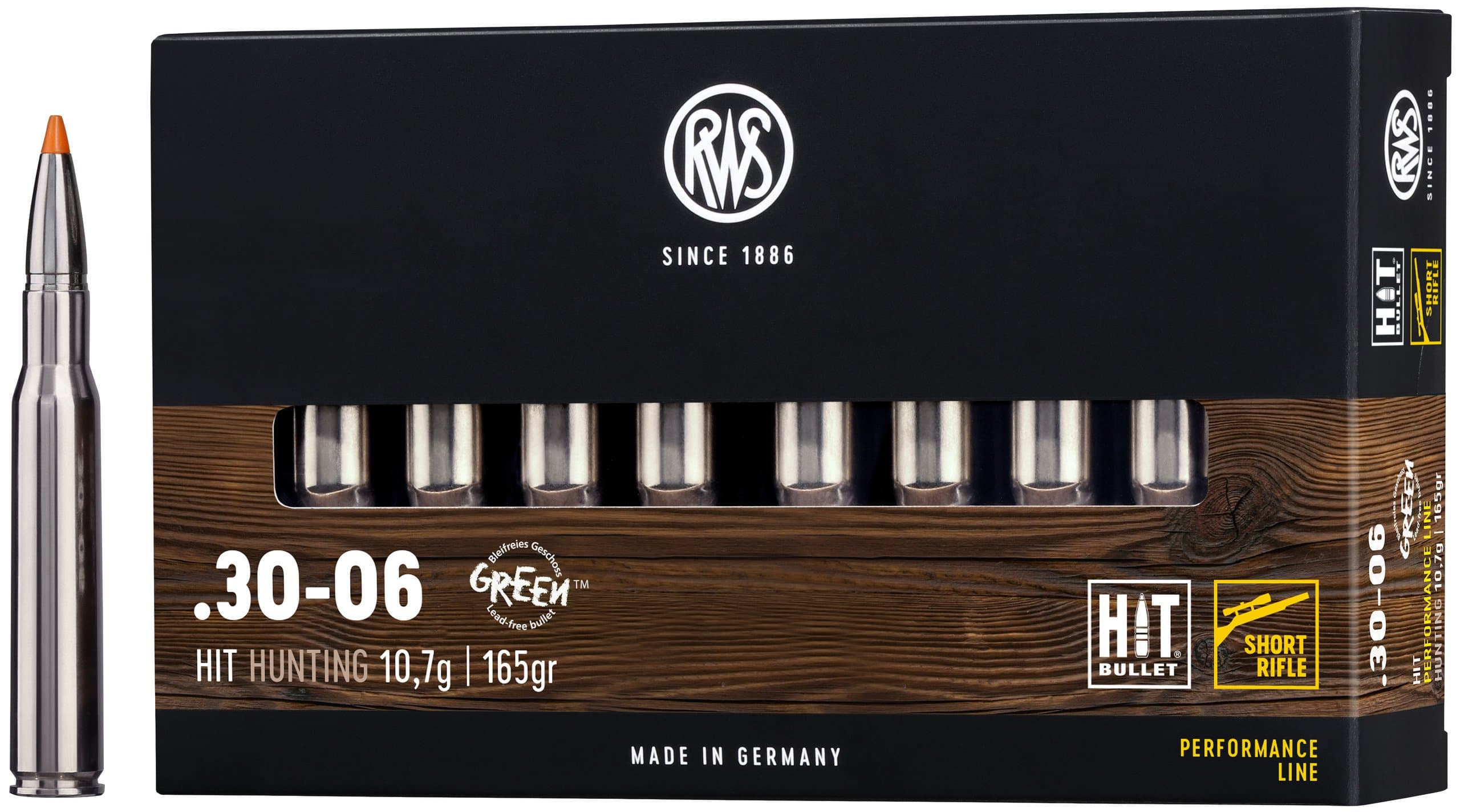 RWS Büchsenpatronen Hit Short Rifle .30-06 Spr.