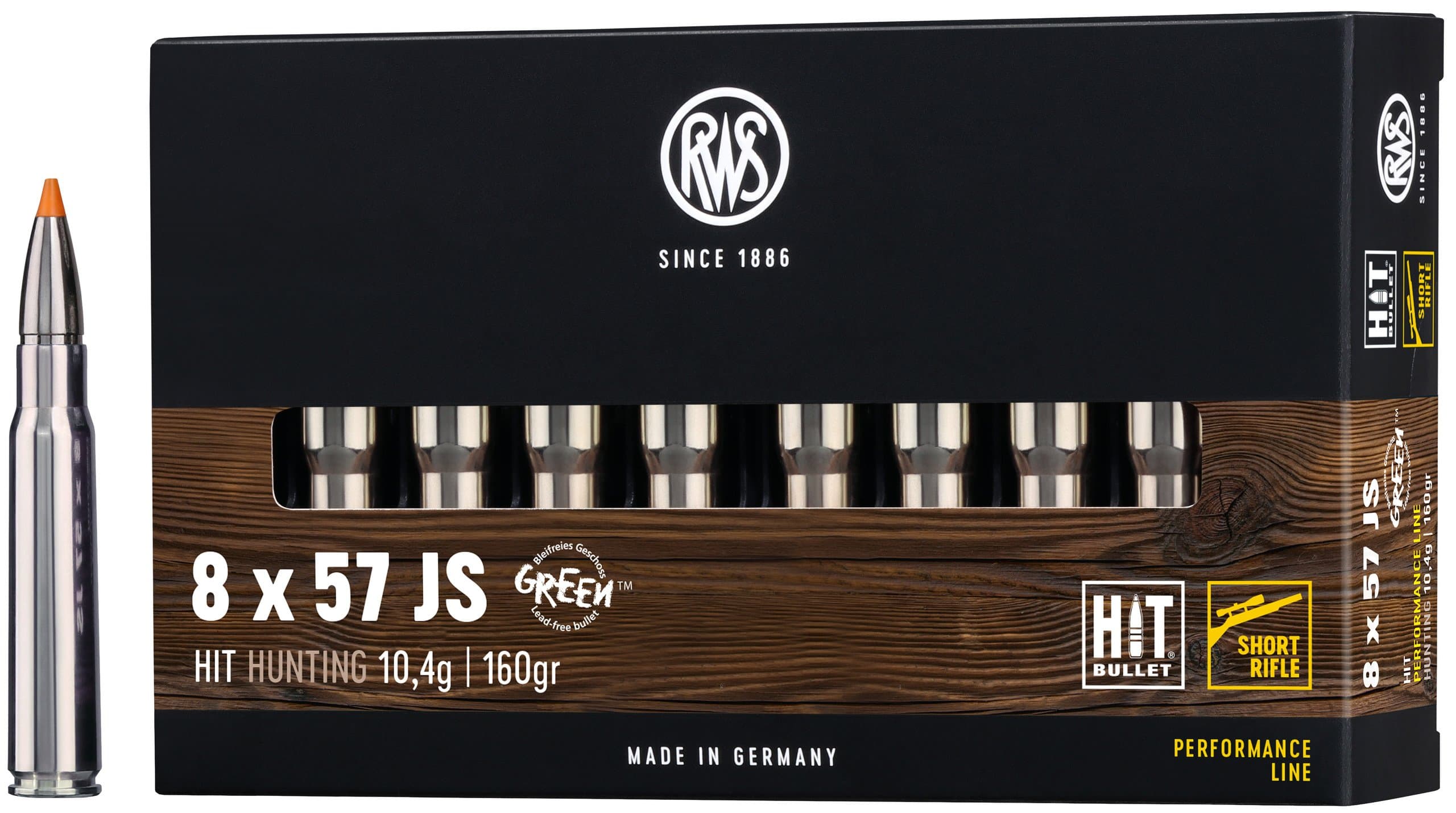 RWS Büchsenpatronen Hit Short Rifle 8x57 IS