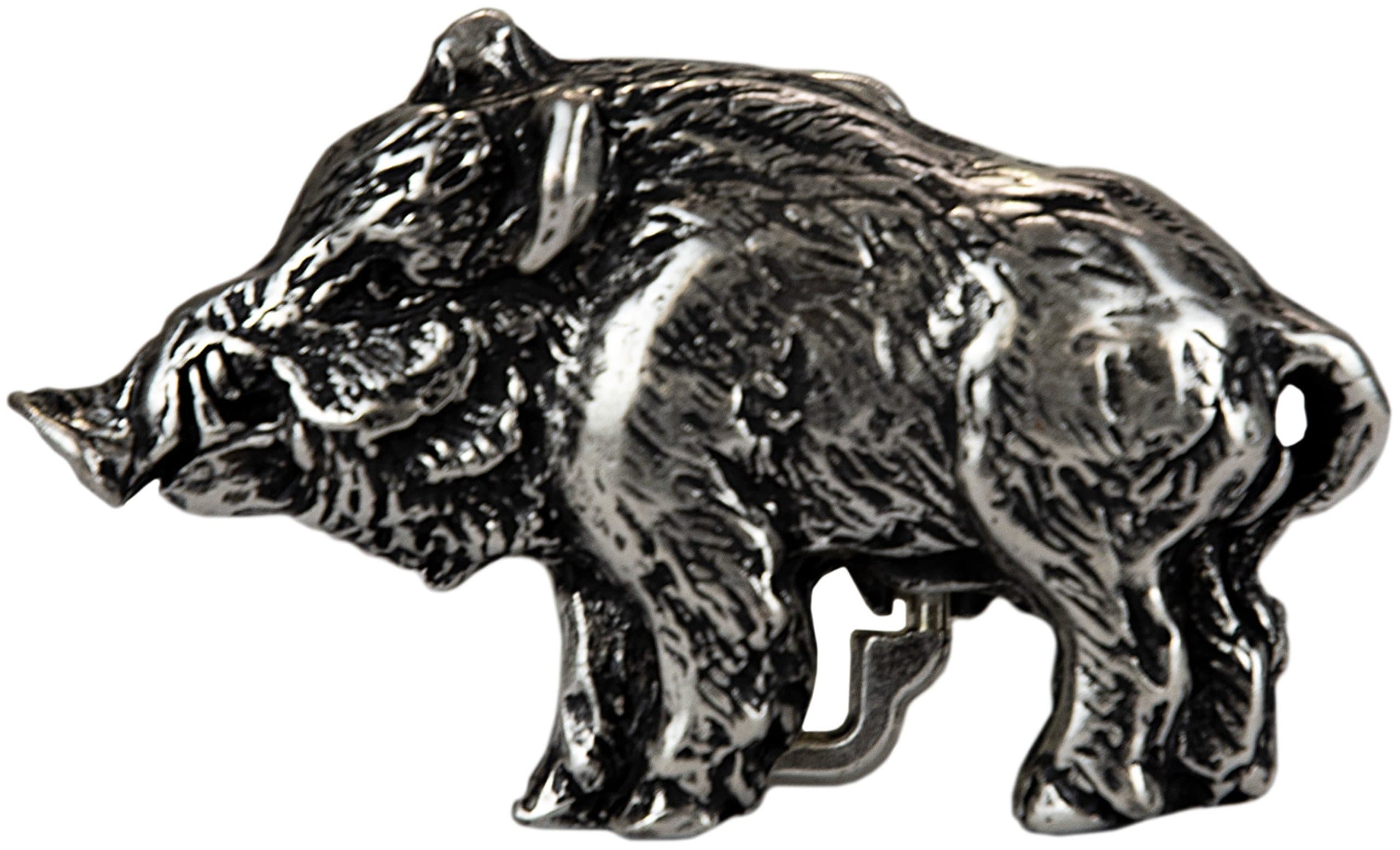 Gürtelschließe Keilerfigur