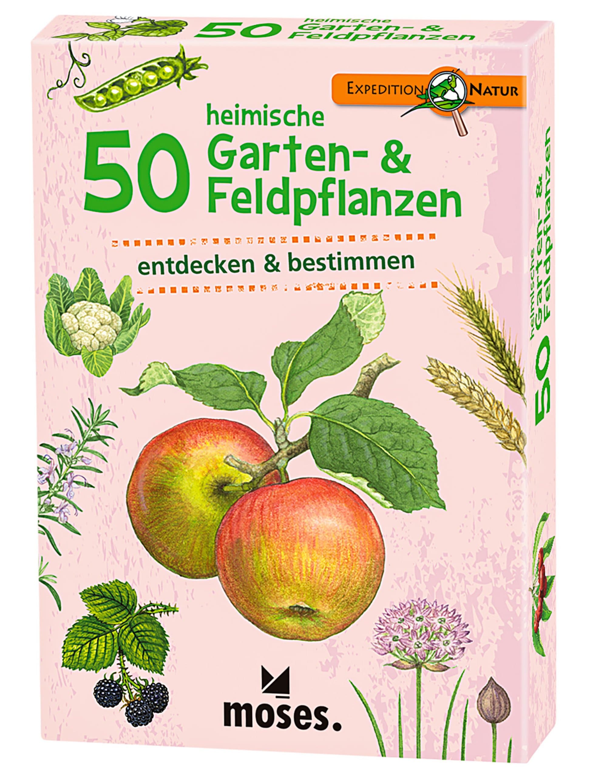 Moses Kartenspiel 50 heimische Garten- & Feldpflanzen