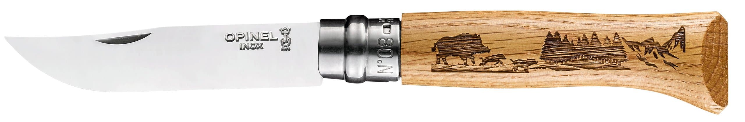 Opinel Messer No 08 Animalia Wildschwein