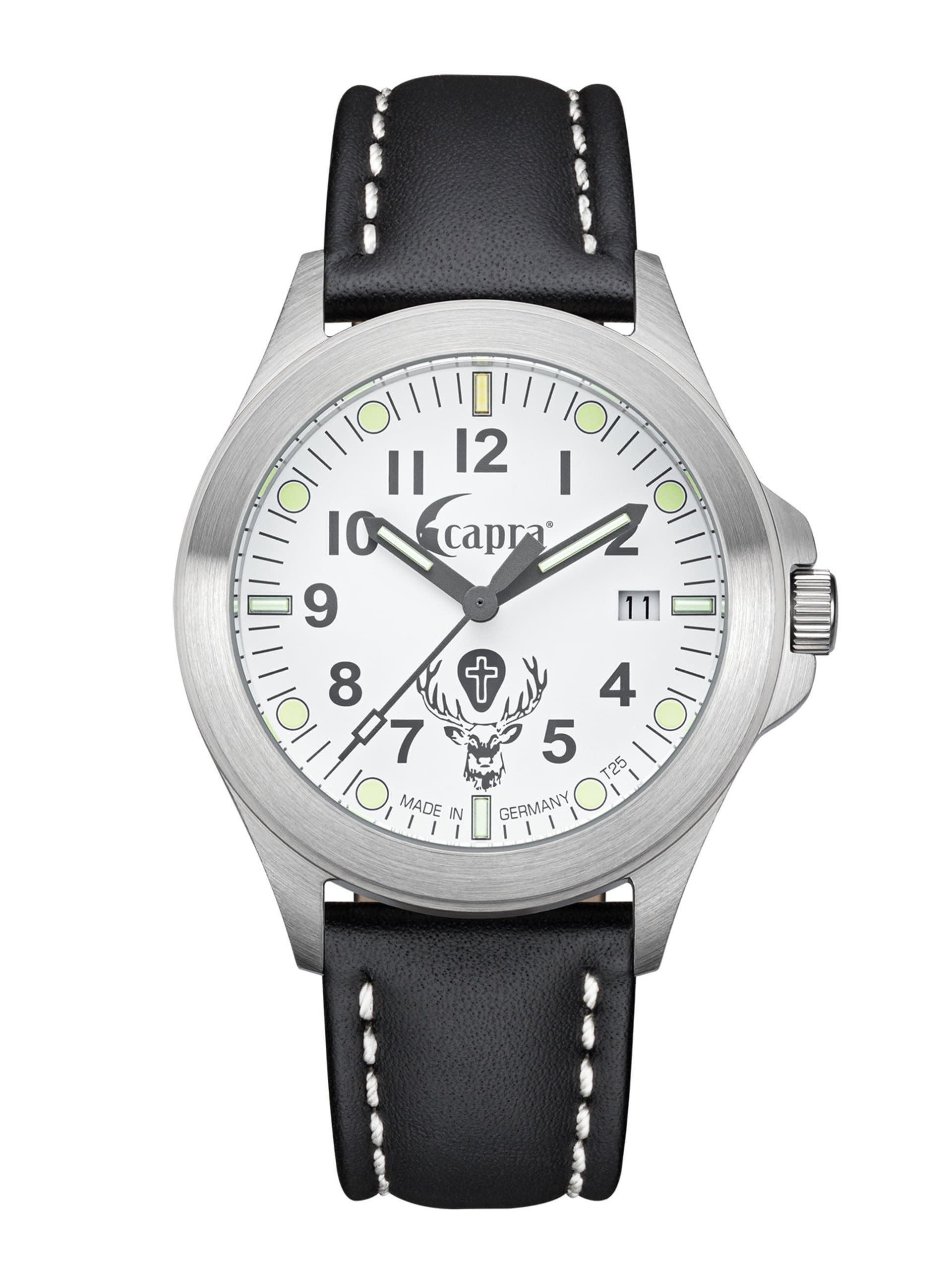 Capra Jagduhr Eifel mit Hirsch-Motiv