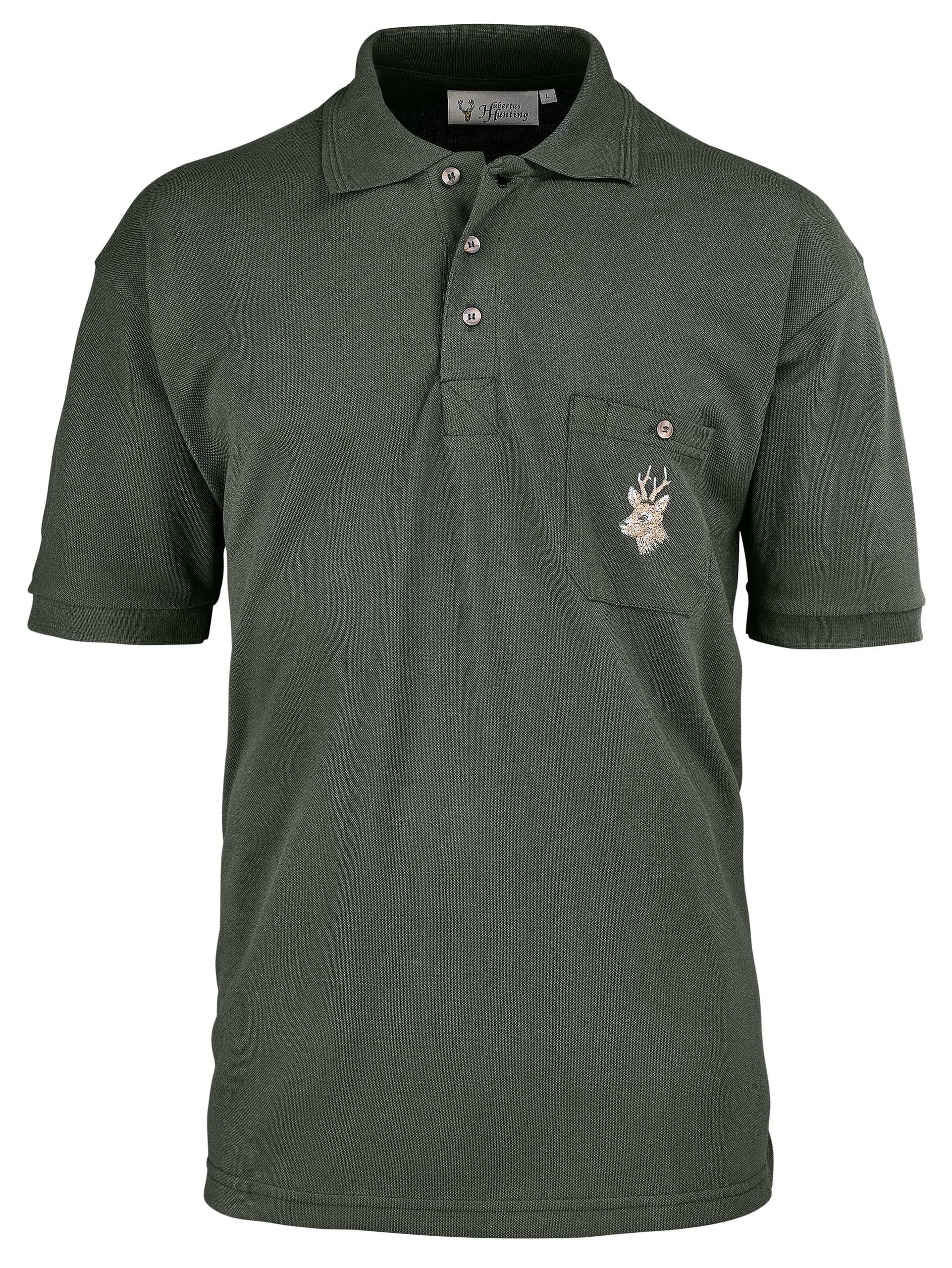 Hubertus Herren-Poloshirt Rehbock