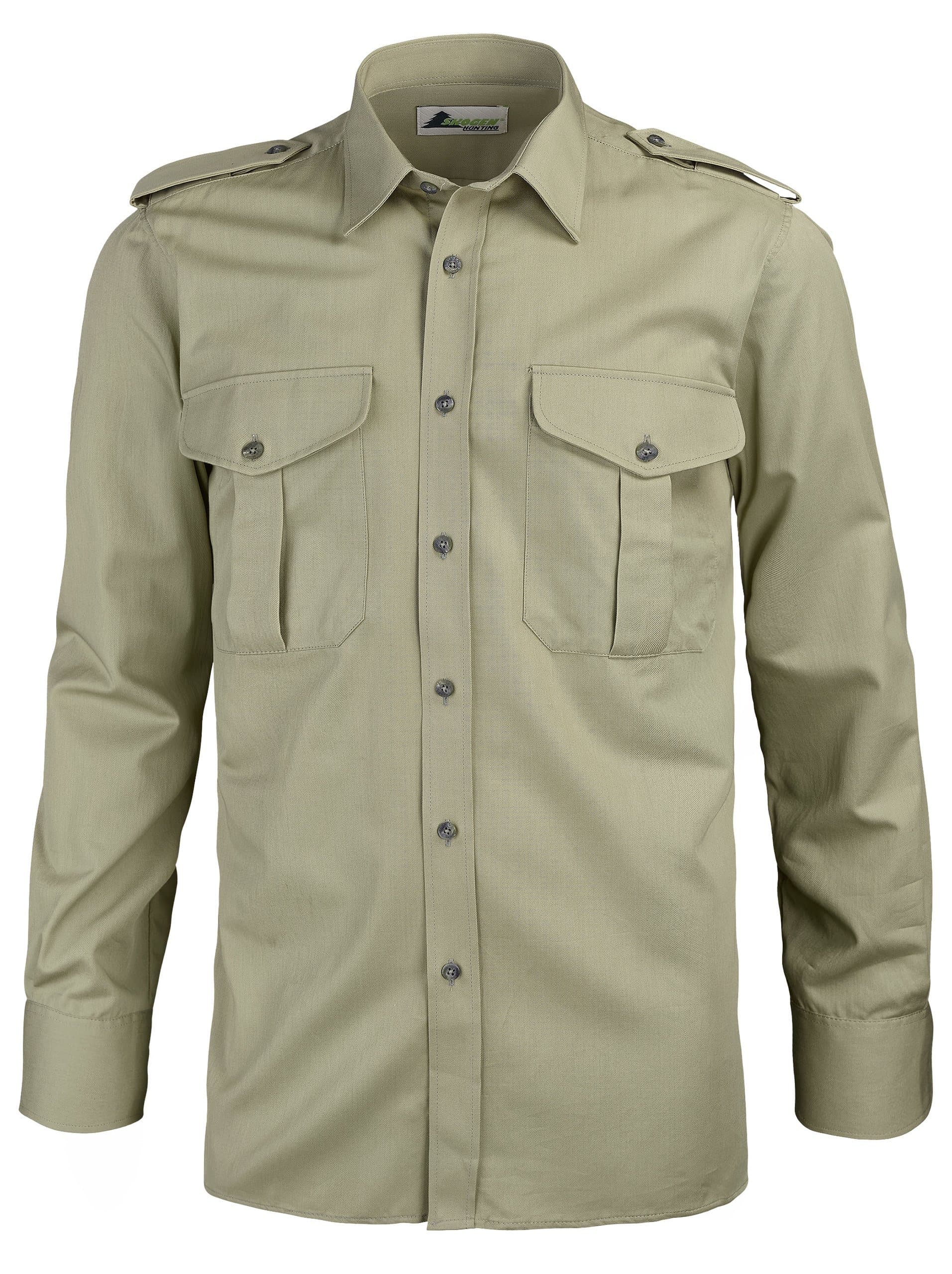 Skogen Herren-Forstdiensthemd Slim Fit, Langarm