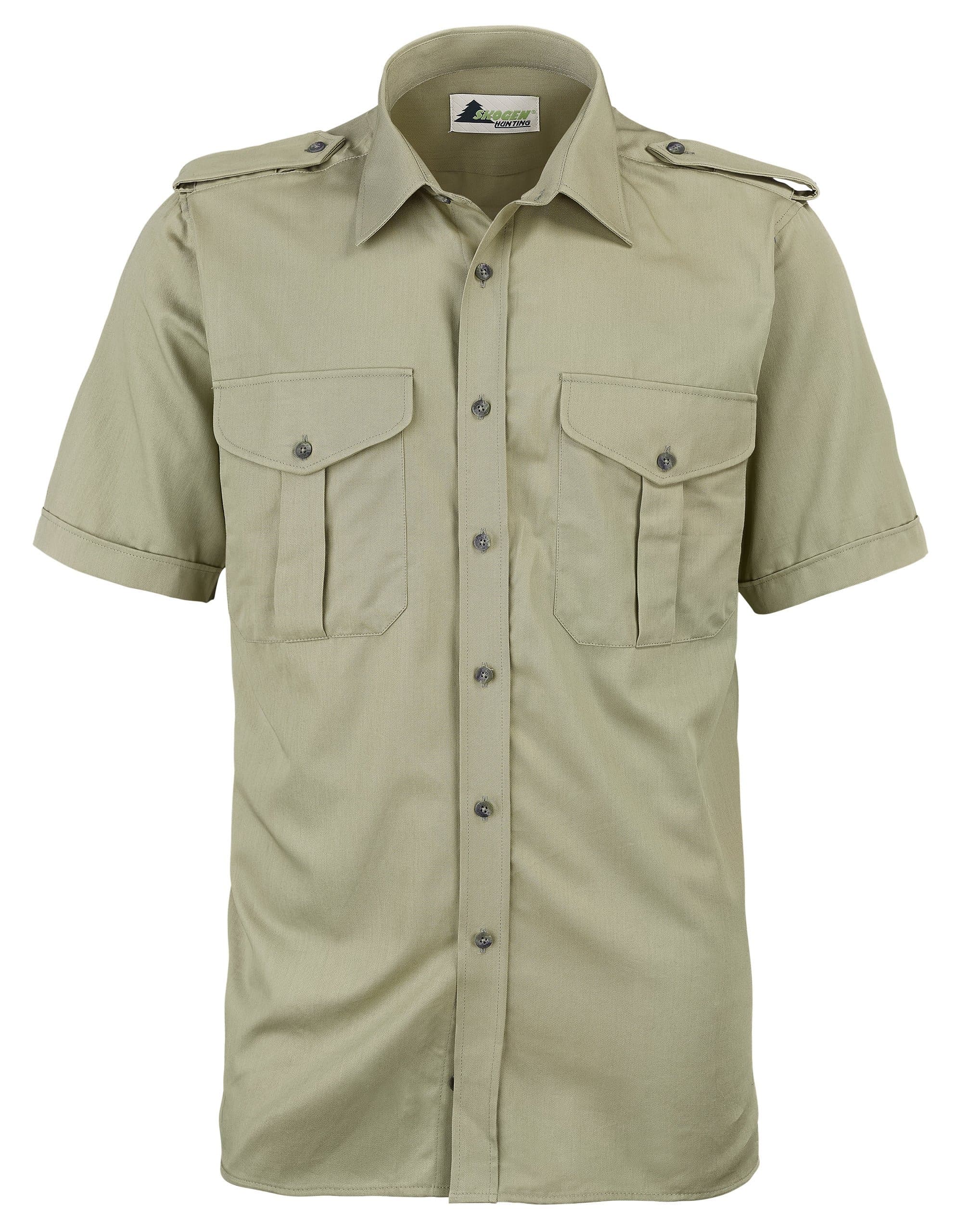 Skogen Herren-Forstdiensthemd Slim Fit, Kurzarm