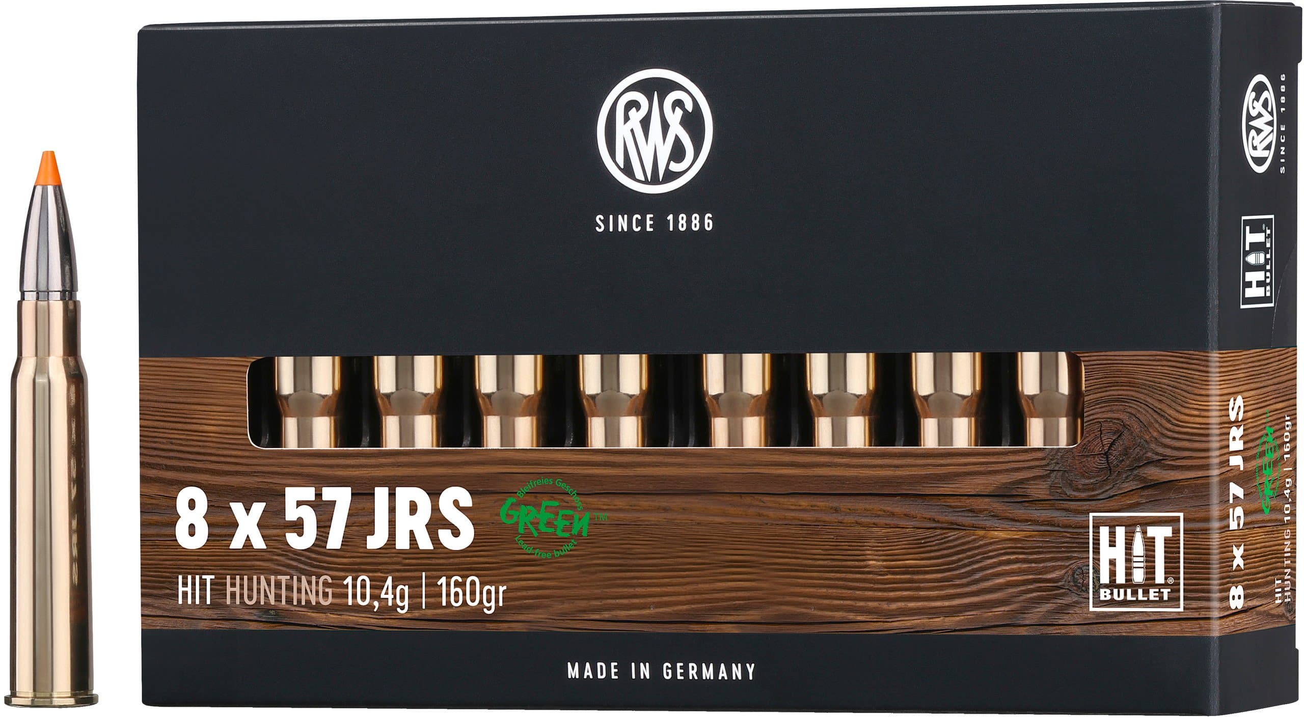 RWS Büchsenpatronen Hit 8x57 IRS