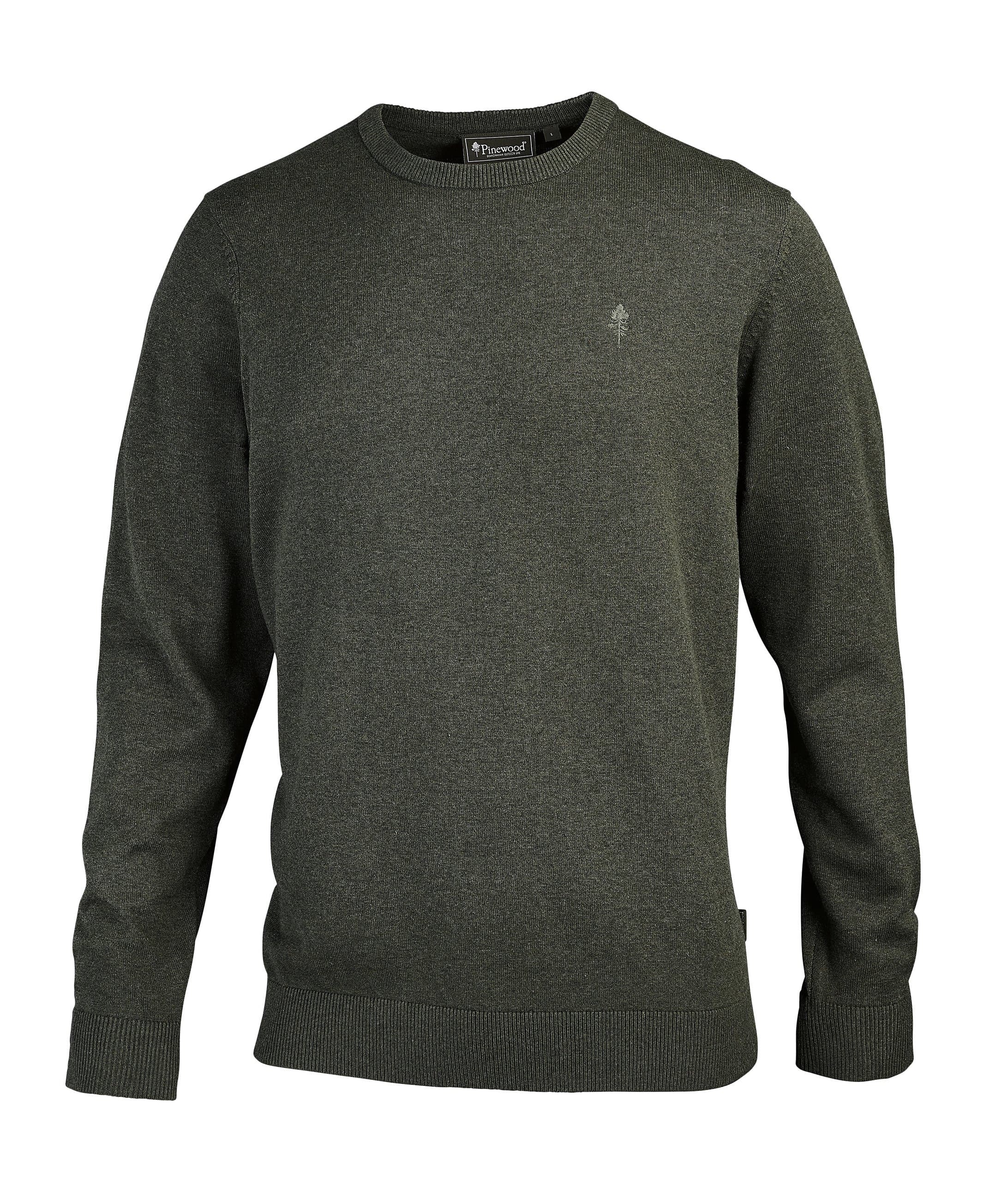 Pinewood Herren-Rundhals-Pullover Värnamo