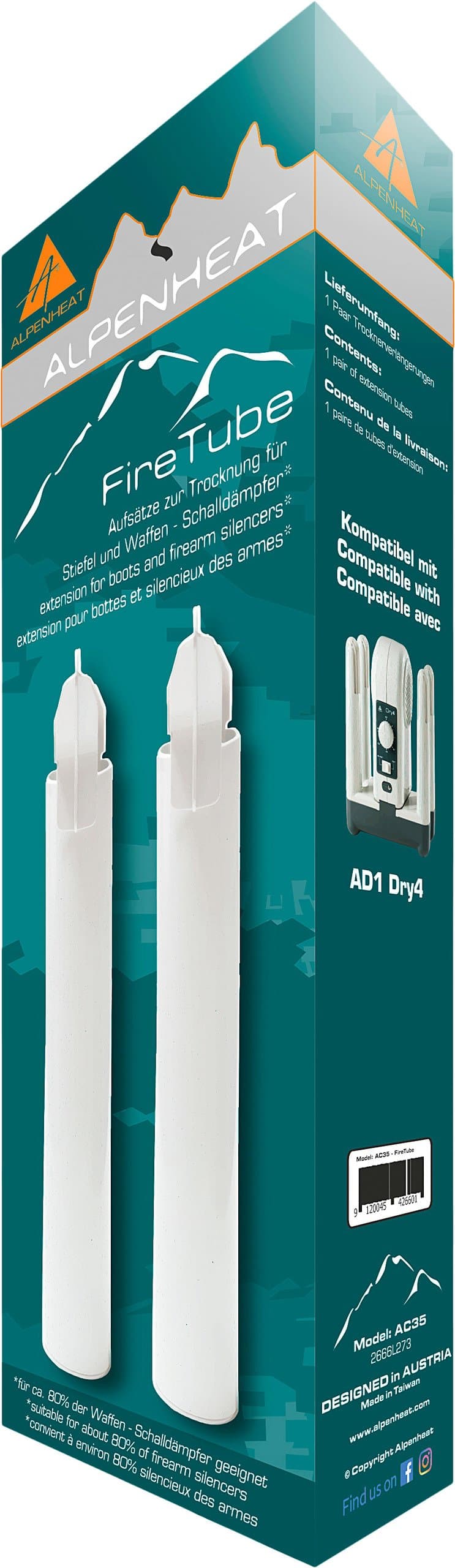 Alpenheat Trocknerverlängerungen FireTube