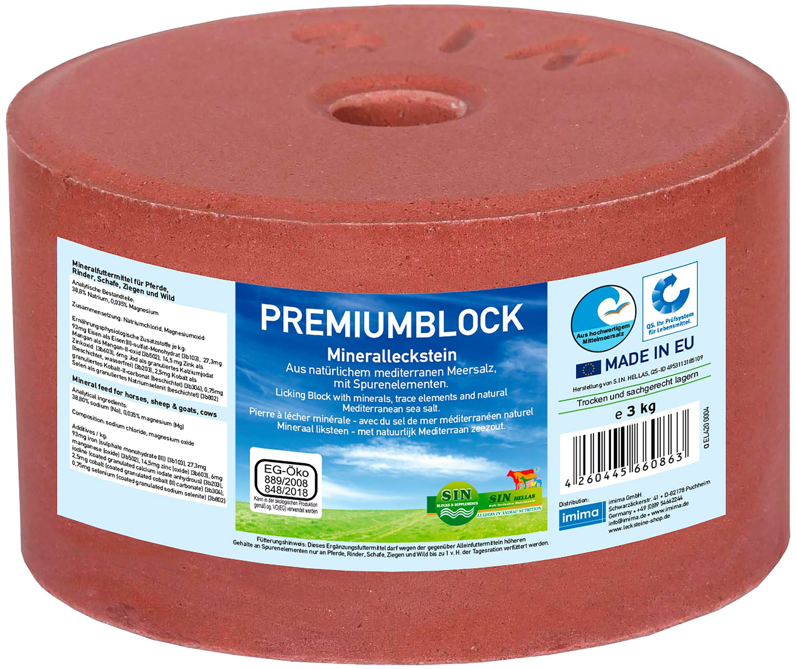 Imima Salz- und Mineralleckstein Premiumblock