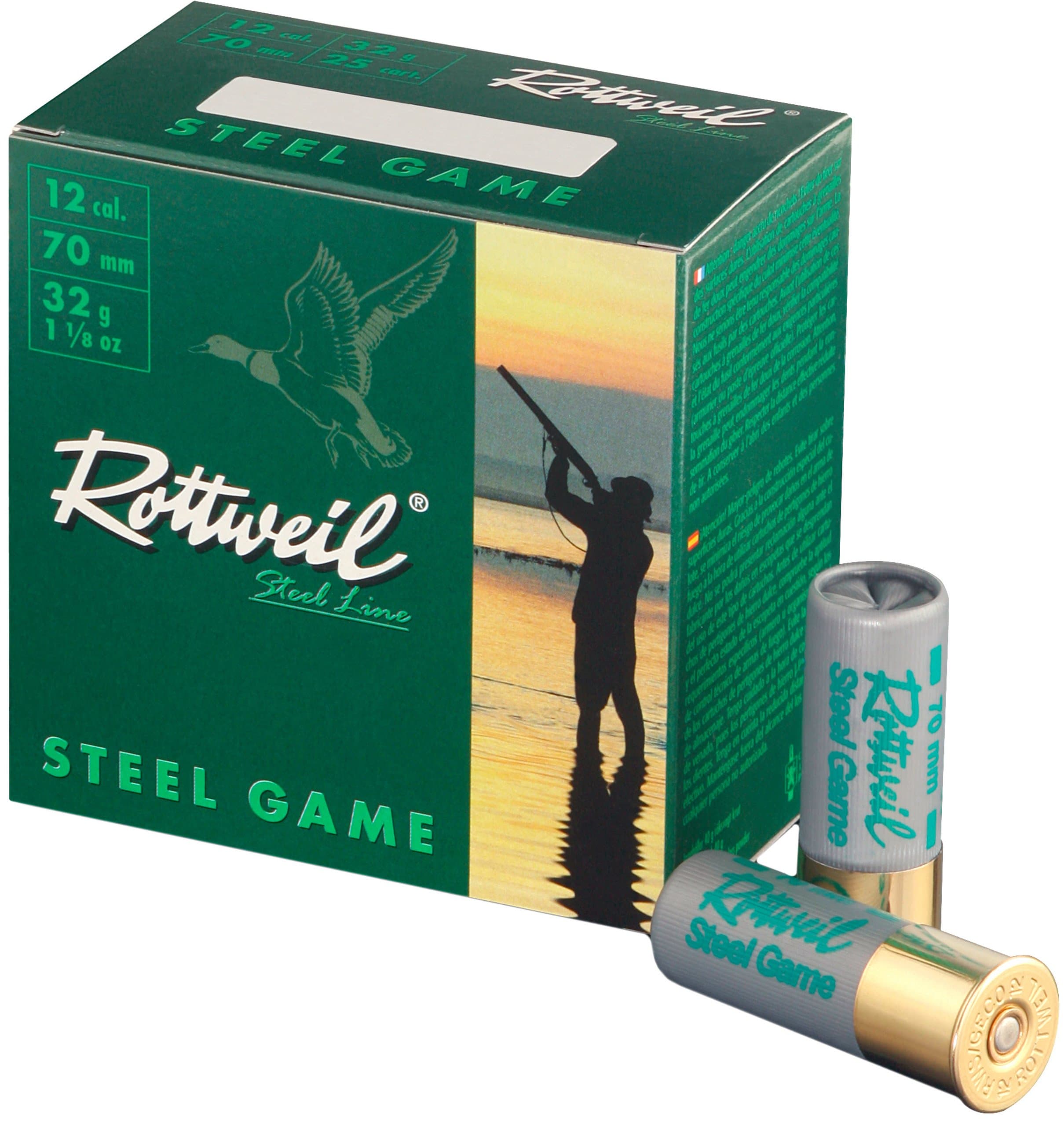 Rottweil Schrotpatronen Steel Game 12-70 3,25 mm