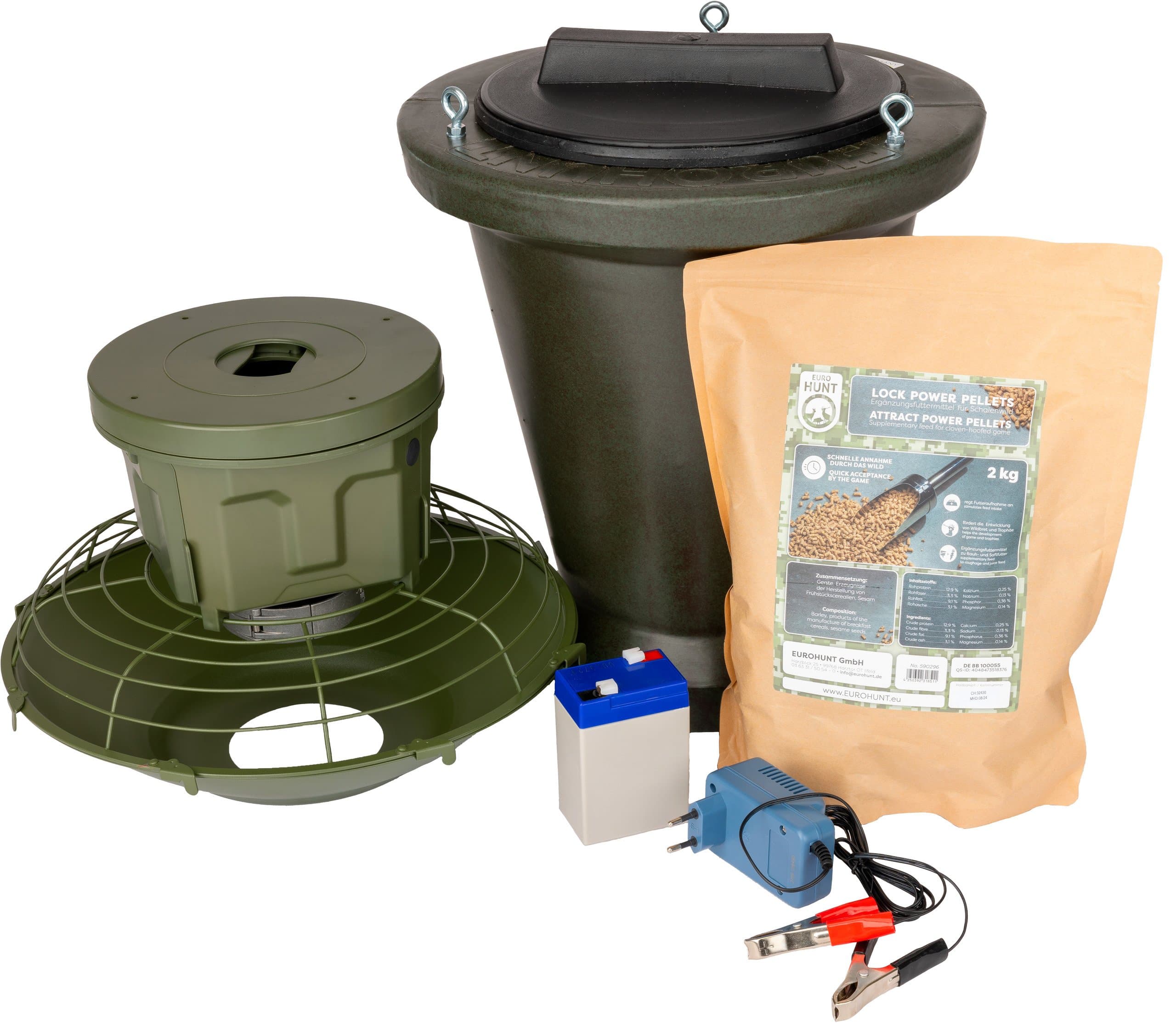 Eurohunt Futterautomat-Komplettset V2