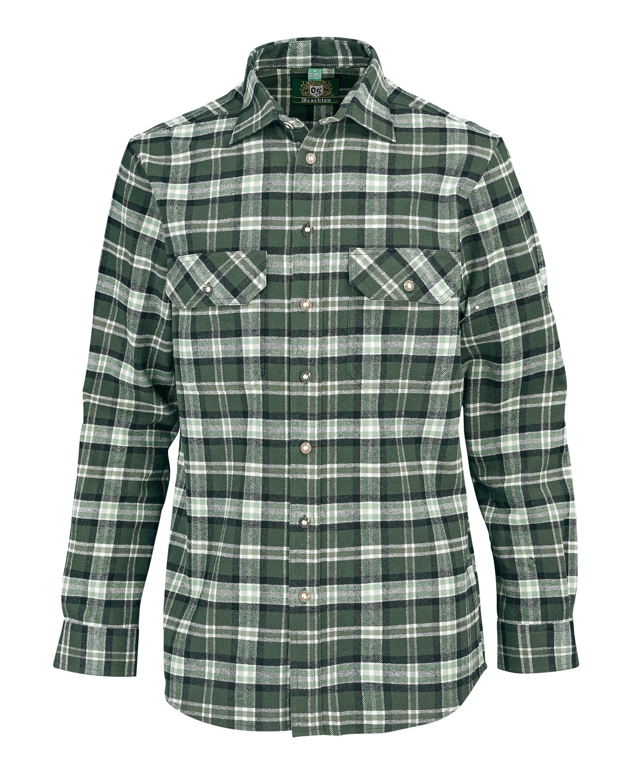 OS-Trachten Langarmhemd Flanell