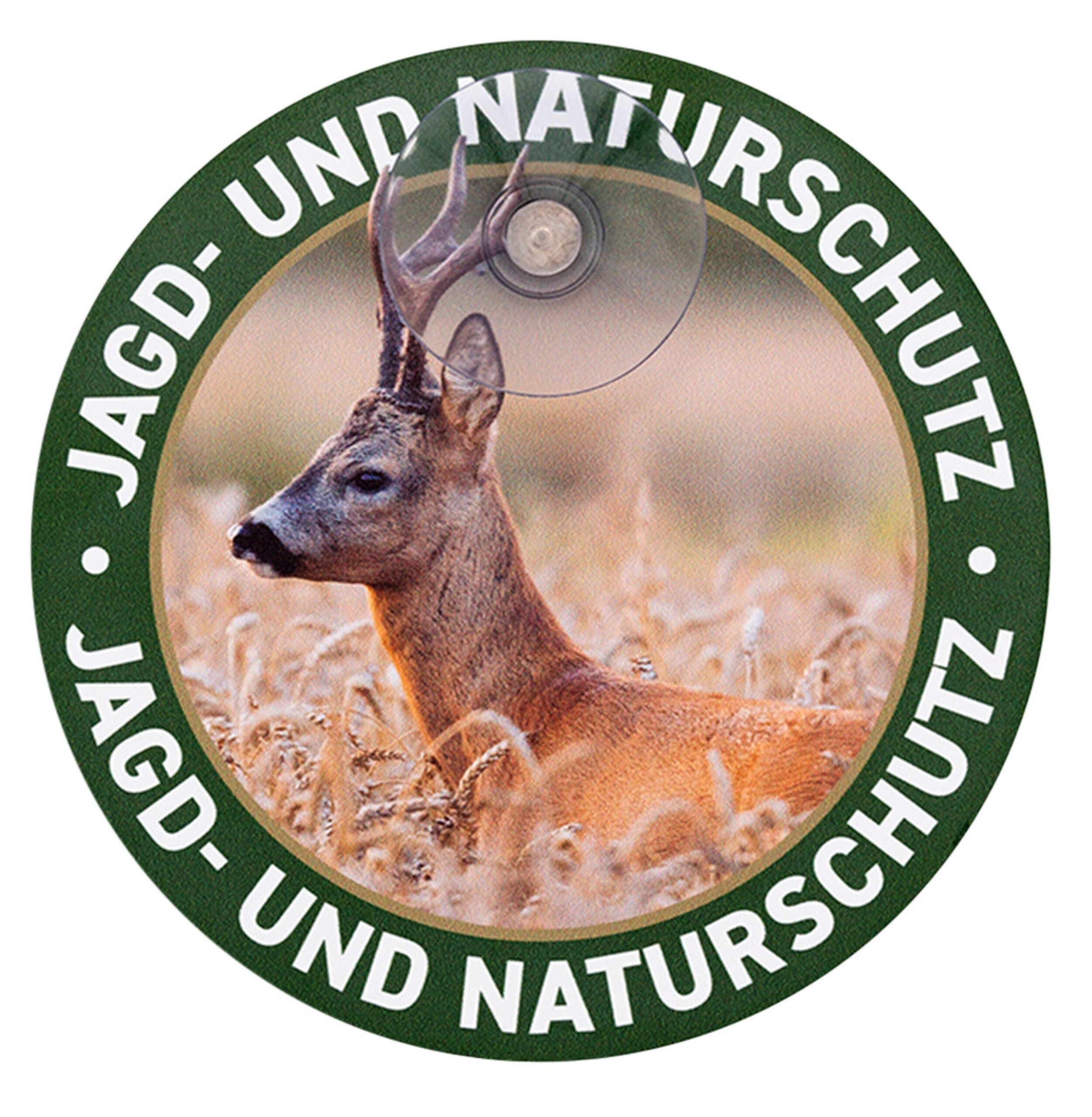 Wilde Hilde Original Autoschild Jagd- und Naturschutz Rehbock
