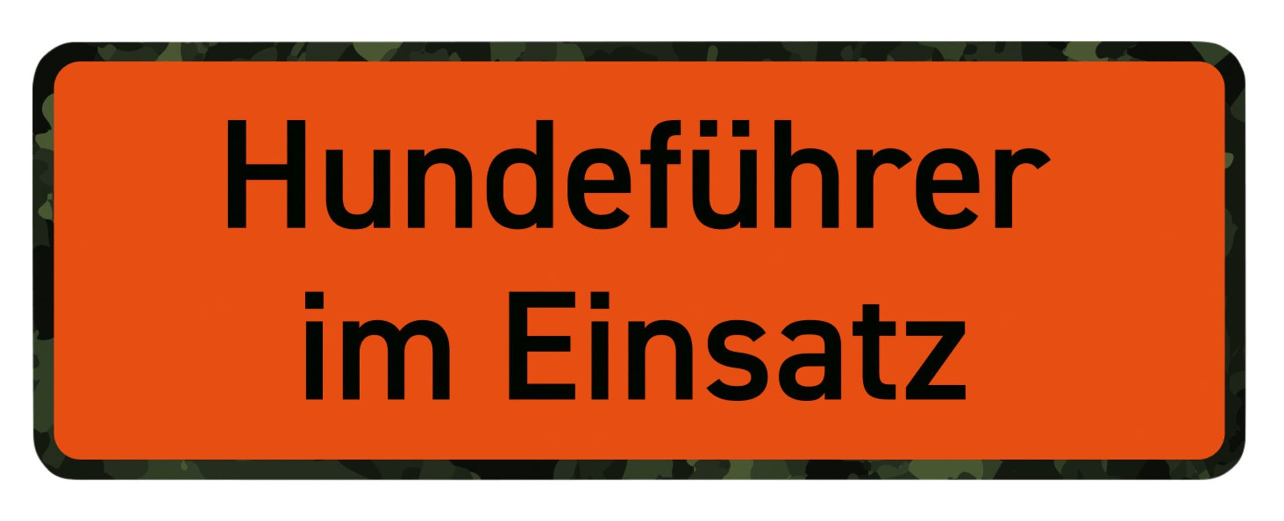 Wilde Hilde Original Magnetschild Hundeführer im Einsatz