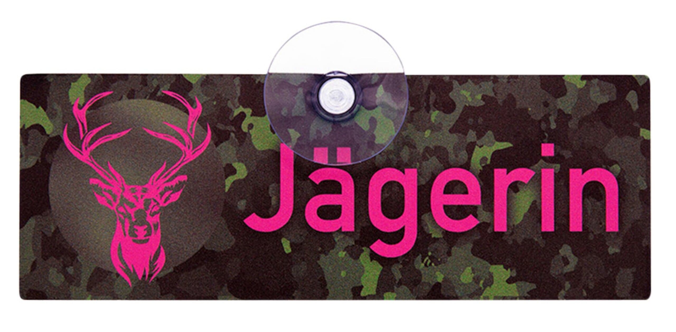 Wilde Hilde Original Autoschild Jägerin