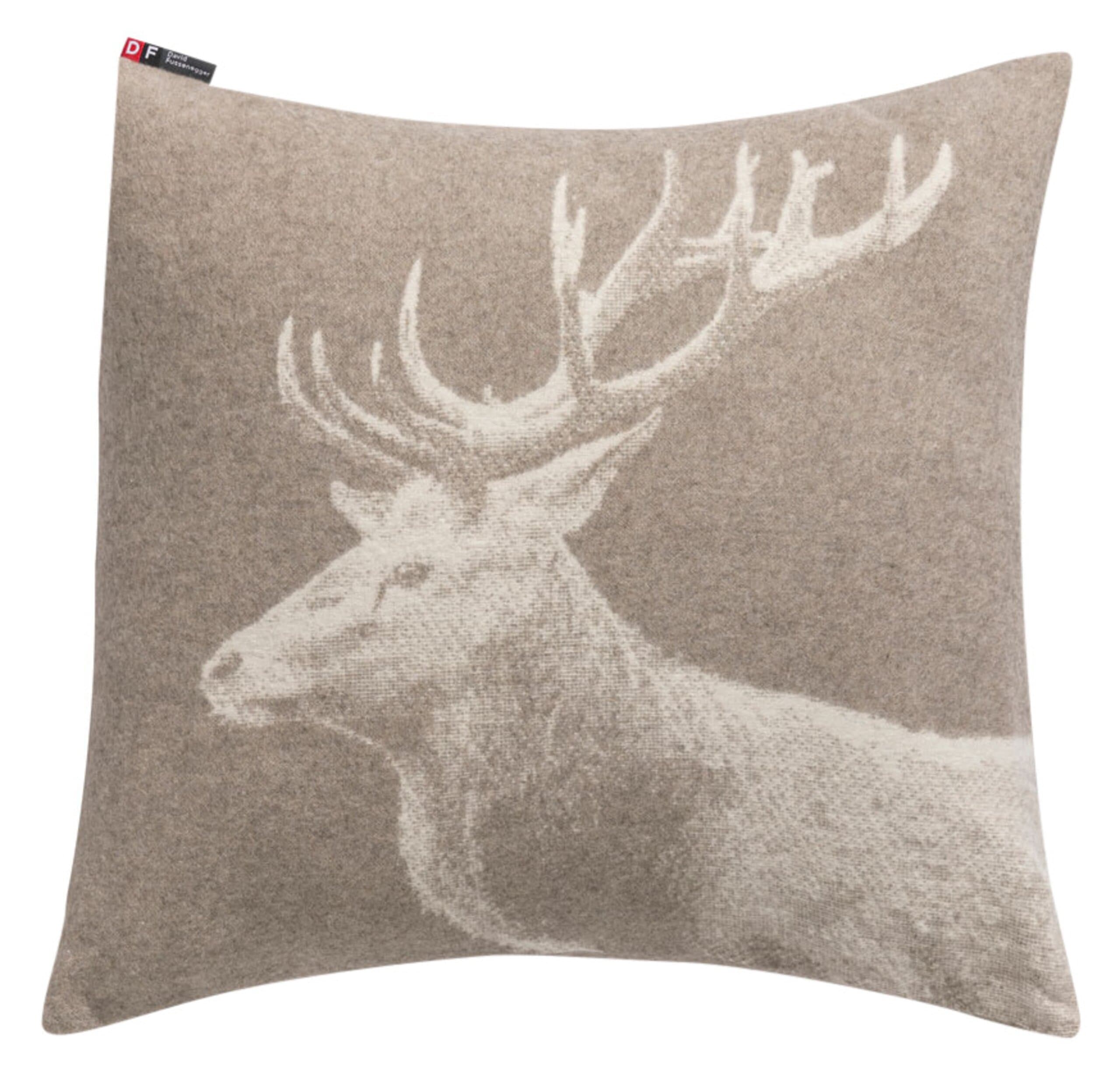 David Fussenegger Kissenhülle Silvretta Hirsch