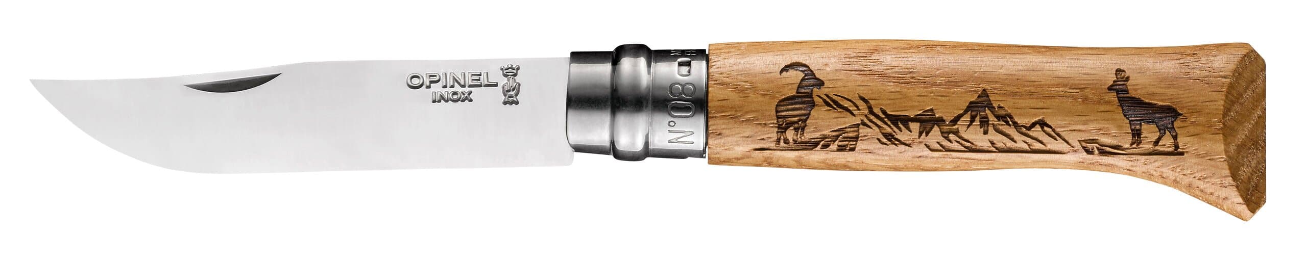 Opinel Messer Nr. 8 Animalia Gams