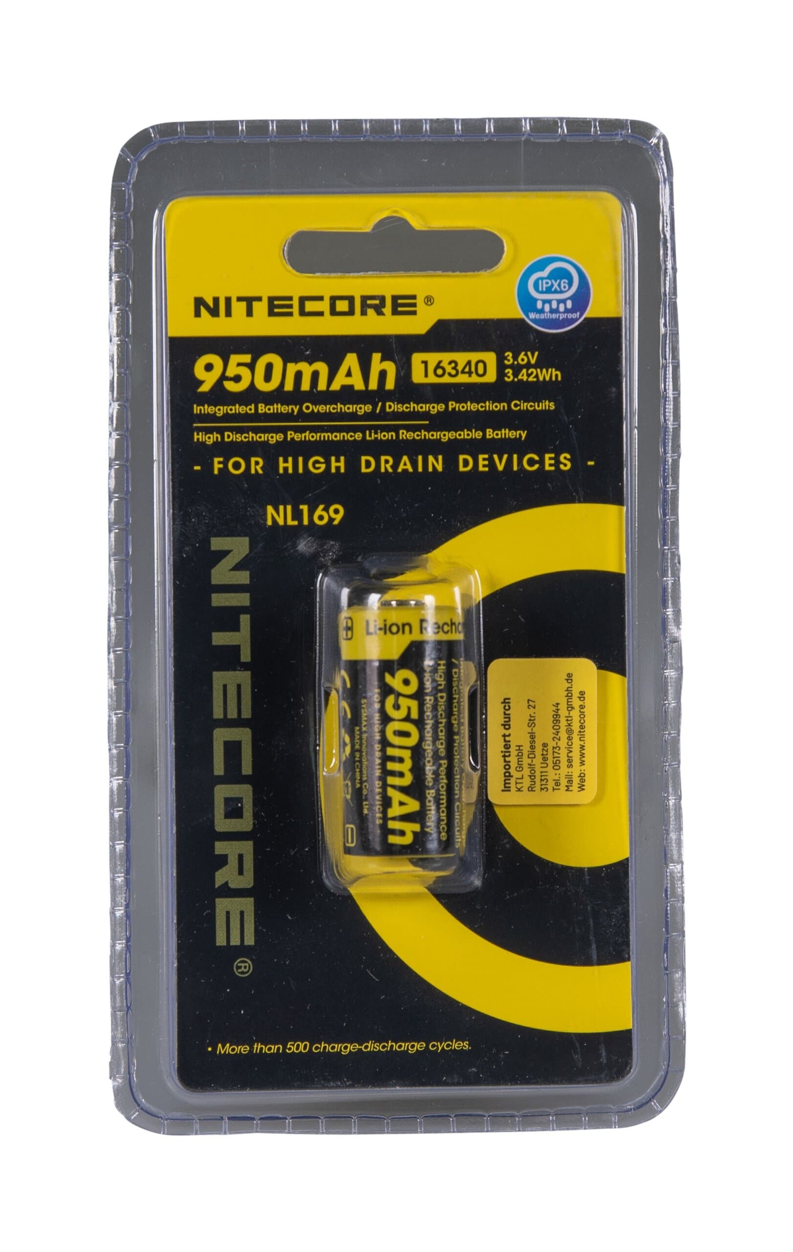 Nitecore Li-Ion-Akku NL 169