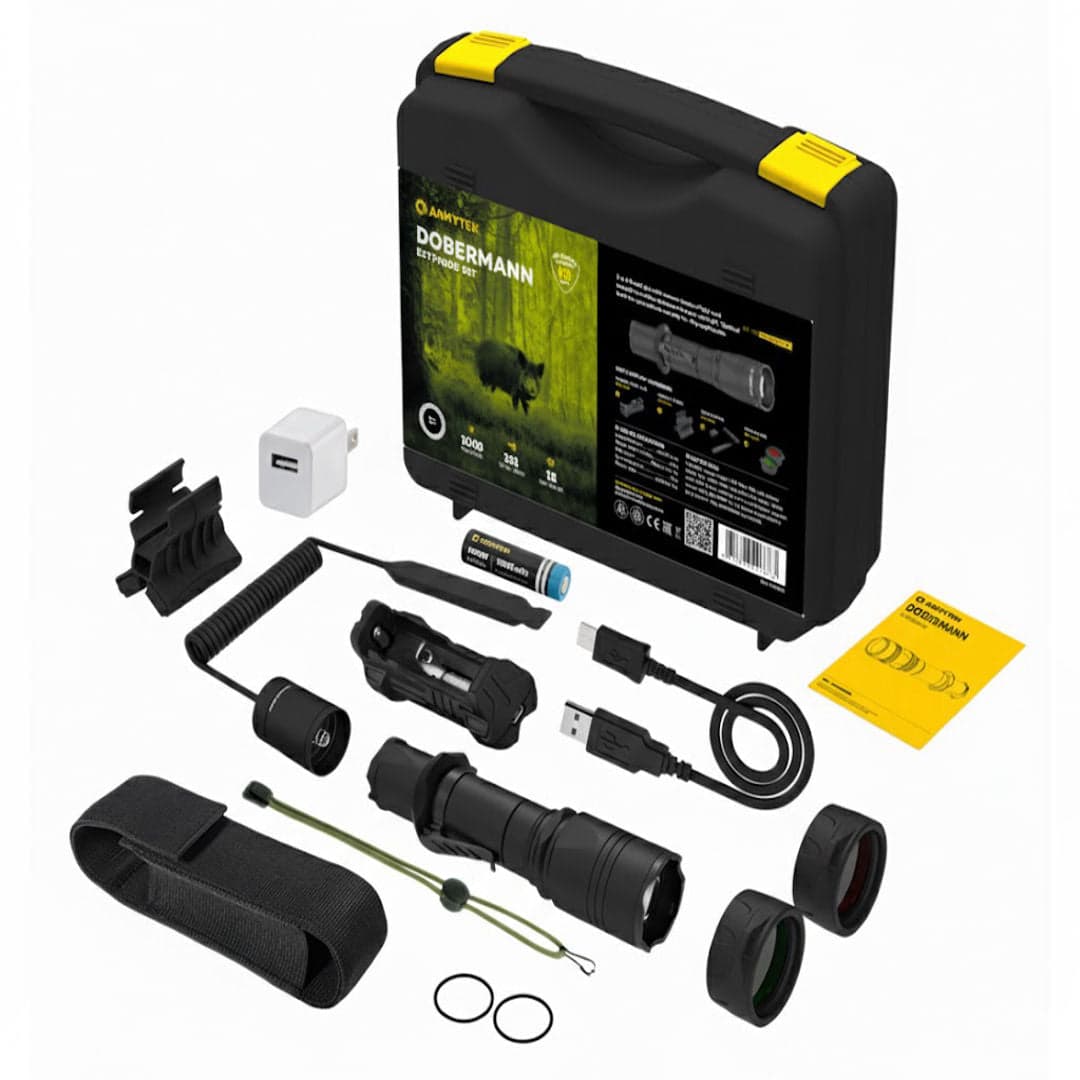 Armytek Dobermann Set Lovačka Lampa - Beowald